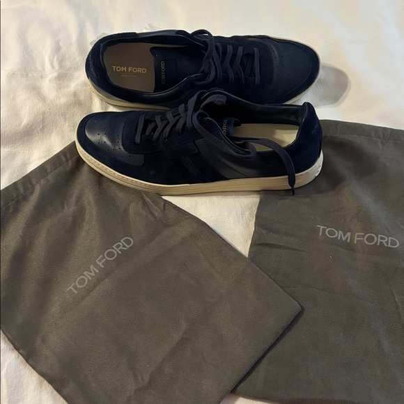 Tom Ford Men's Dark Blue Sneakers - Picture 12 of 13